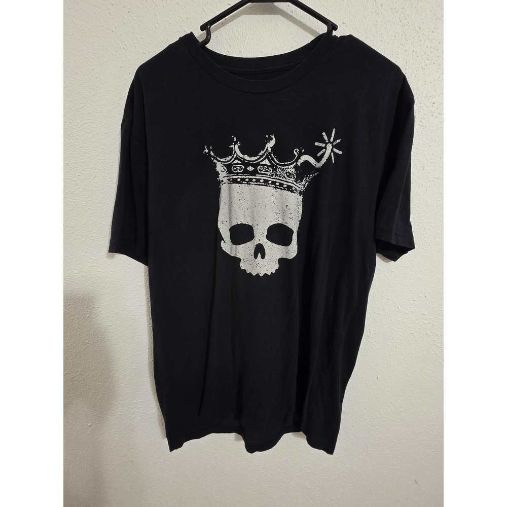 BC Shirt Mens Large Black Heavy Is The Crown Skull Graphic Tee Streetwear